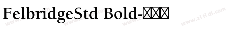 FelbridgeStd Bold字体转换